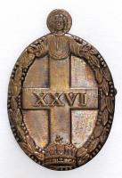 I. Világháború XXVI. hadtest katonai sapkajelvénye T:1,1- Hungary World War I. military cap badge of the XXVIth corp C:UNC,AU