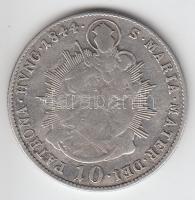 1844B 10Kr Ag "V. Ferdinánd" T:3
Unger III.: 1422