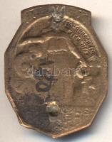 Osztrák-Magyar Monarchia 1916. "BUKOVINER HELDEN DANK" tombak sapkajelvény (33x25mm) készí...