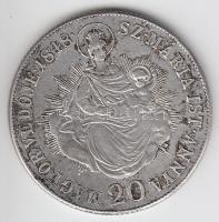 1848KB 20Kr Ag "V. Ferdinánd" T:2-
