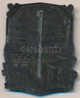 Osztrák-Magyar Monarchia 1914-16. "BUG STYR 1914-16" bronzozott tömör cink sapkajelvény (3...