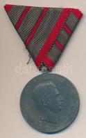 1918. Laeso Militi - Sebesültek Érme cink kitüntetés mellszalaggal. Szign.: R. Placht T:2- Hungary 1918. Laeso Militi - Carolus Combat Wound medal zinc, with ribbon C:VF