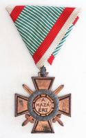 1942. A Tűzkereszt I. fokozata eredeti szalaggal T:2 Hungary 1942. Hungarian Fire Cross 1st class with ribbon C:XF