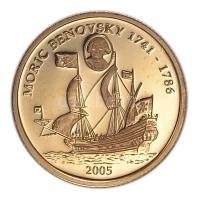 Libéria 2005. 25$ Au "Benyovszky Móric" (1.23g/0.999) T:PP Tanúsítvánnyal Liberia 2005. 25 Dollars Au "Moric Benyovszky" (1.23g/0.999) C:PP With certificate