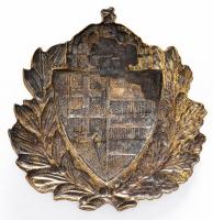 ~1940. Rendőr aranyozott jelvény csat nélkül (50x50mm) T:2