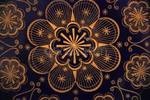 Német, Weimar echt Kobalt áttört mélytányér, kézzel festett, jelzett, hibátlan, d:21 cm/ German Weim...