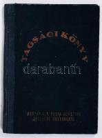 1936 Magyar kir. Posta Altisztek Országos Egyesülete tagsági könyv