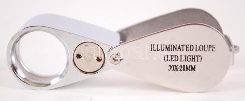 Új 30x-os ékszerész nagyító LED világítással