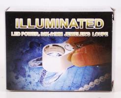 Új 30x-os ékszerész nagyító LED világítással