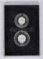 1968. 50Ft Ag + 100Ft Ag "Semmelweis" pár T:PP Csak 4750db, eredeti fekete plasztiktokban!...