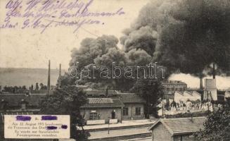 Pagny-sur-Moselle in WWI, destroyed by German army in 22 August 1915