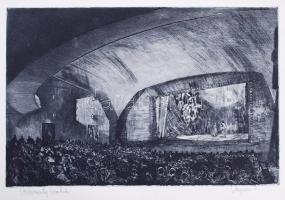 4db, jelzett, szocreál rézkarc: Francsics József, M. Tóth István, stb., 28,5x41cm