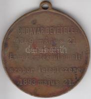 1893. "1849/49-iki HONVÉD / BUDAVÁR BEVÉTELE 1849. május 21. - Ennek emlékéül emelt szobor lele...