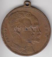 1899. &quot;Emlék Érem 1899. március 15. / Petőfi - Bem&quot; Br emlékérem (29mm) T:3