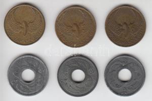 1933-1943. "Kis Szakasz Jegy / B.SZ.K.R.T" (6x) T:vegyes