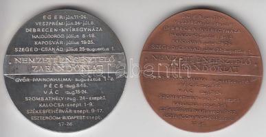 Bozó Gyula (1913-2004) 1994. "Nemzeti Engesztelő zarándoklat / Fatimai szentély" Br és ezü...