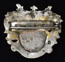 ~1930. "E.M.T.E Lövész Egyesület" (Elektromos Művek Torna Egyesülete) zománcozott ezüst je...