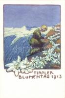 Tiroler Blumentag 1913 charity card, artist signed