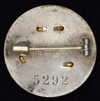 Svédország DN. Sorszámozott (5292) fém svéd postás jelvény. Szign.: CC.SPORRONG $ CO STOCKHOLM (d:49...