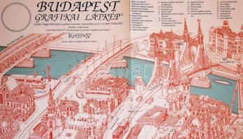 Budapest grafikai látképe 83x100 cm