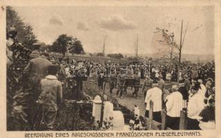 The funeral of a French aviator