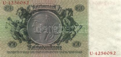 Német 3. Birodalom 1933. 50M (3x) egymásutáni hétjegyű sorszámmal és Hansemann vízjellel T:I
German ...