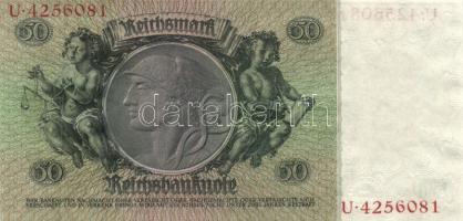 Német 3. Birodalom 1933. 50M (3x) egymásutáni hétjegyű sorszámmal és Hansemann vízjellel T:I
German ...