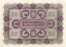 Ausztria 1922. 20K (4x) egymásutáni sorszámmal T:I-,II+
Austria 1922. 20 Kronen (4x) with sequential...