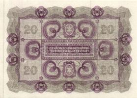Ausztria 1922. 20K (4x) egymásutáni sorszámmal T:I-,II+
Austria 1922. 20 Kronen (4x) with sequential...