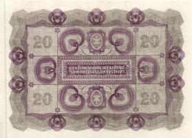 Ausztria 1922. 20K (4x) egymásutáni sorszámmal T:I-,II+
Austria 1922. 20 Kronen (4x) with sequential...