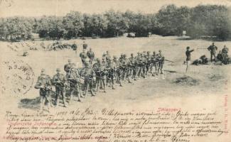 1898 Hungarian infantry, shooting practice (fa)