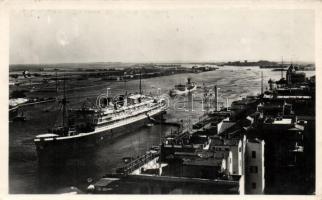 Port Said, northern entrance to Suez Canal