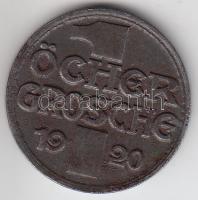 Német Birodalom / Weimari Köztársaság / Aachen 1920. 1Gr szükségpénz T:3 German Empire / Weimar Republic / Aachen 1920. 1 Öcher Groschen emergency coin C:F