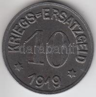 Német Birodalom / Weimari Köztársaság / Crefeld 1919. 10pf szükségpénz T:2,2- German Empire / Weimar Republic / Crefeld 1919. 10 Pfennig emergency coin C:aXF