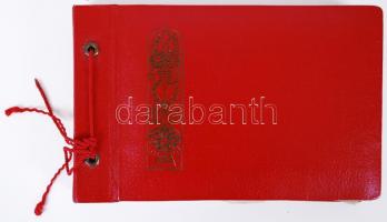 Családi fotóalbum érdekes keleti fotókkal, 14×22 cm