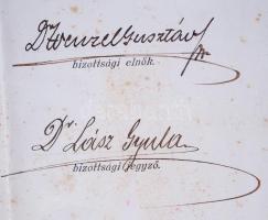 1913 Pénzügyőri bizonyítvány Wenczel Gusztáv jogtudós saját kezű aláírásával