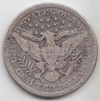 Amerikai Egyesült Államok 1900. 1/4$ Ag T:3 USA 1900. Quarter Dollar Ag C:F