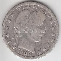 Amerikai Egyesült Államok 1900. 1/4$ Ag T:3
USA 1900. Quarter Dollar Ag C:F