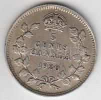 Kanada 1920. 5c Ag 10c Ag T:1-,2 Canada 1920. 5 Cents Ag C:AU,XF