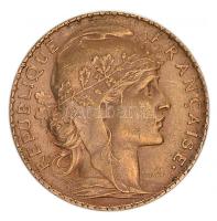 Franciaország/Modern Köztársaság 1907. 20Fr Au "Kakas" utánveret (6.46g/0.900) T:2-
France...