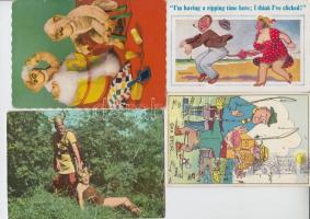 30 db vidám, humoros képeslap a 60-as évekből / 30 funny postcards from the sixties