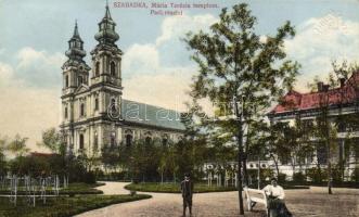 Szabadka Maria Theresia church, park