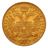 Ausztria 1915. 1D Au "Ferenc József" (3.49g/0.986) utánveret T:1
Austria 1915. 1 Ducat Au ...
