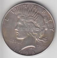 Amerikai Egyesült Államok 1928? 1$ Ag "Peace Dollar" verdejel eltüntetve karcolással! T:3
...
