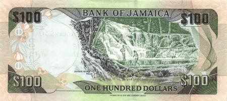 Jamaika 2007. 100$ T:II (hajtatlan)
Jamaica 2007. 100 Dollars C:XF (unfolded)