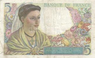 Franciaország 1943-1945. 5Fr (2x) T:III,III-
France 1943-1945. 5 Francs (2x) C:F,VG