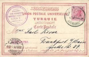 Constantinople with Dolmabahce Palace and Hagia Sophia, Goethe quote, So. Stpl (fa)