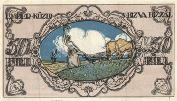 Sopron 1918. május 1. 50f utalvány T:II-