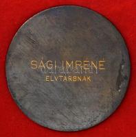 1970. 100 Éves a Magyar Baromfiipar" Br emlékplakett (70mm) T:2