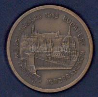 1985. "Budapest Kongresszusi Központ Megnyitására" vastag Br emlékérem (43m) dísztokban T:1